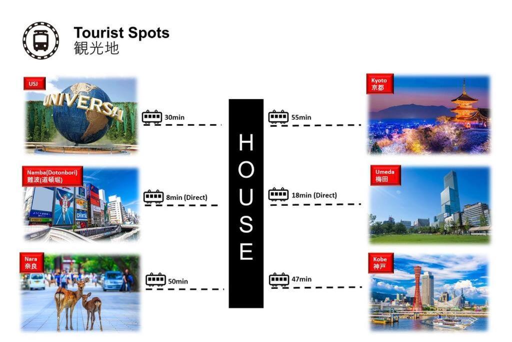 Open Sale-Full Renovation-Stations 4 Min-Usj& Namba Nearby Villa Ōsaka Eksteriør bilde